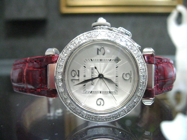 ホワイトゴールドダイヤモンドパシャ修理